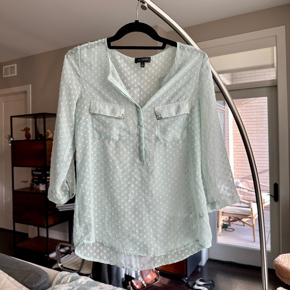 The Limited mint green blouse